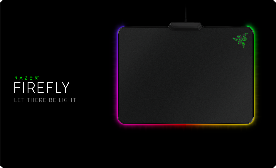 razer firefly hard gaming mouse mat