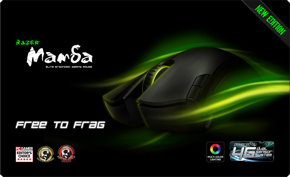 Razer Mamba - Wired / Wireless Ergonomic Gaming Mouse