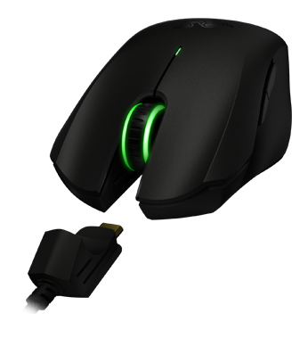 The Razer Orochi works equally as well cabled and uncabled