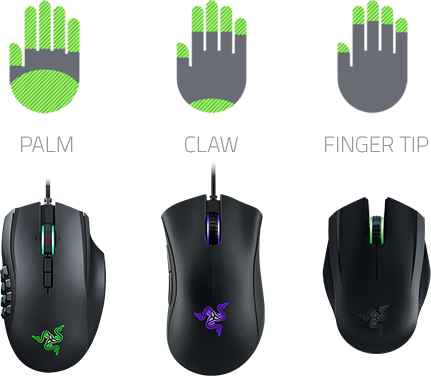 gaming mice 2017 claw grip