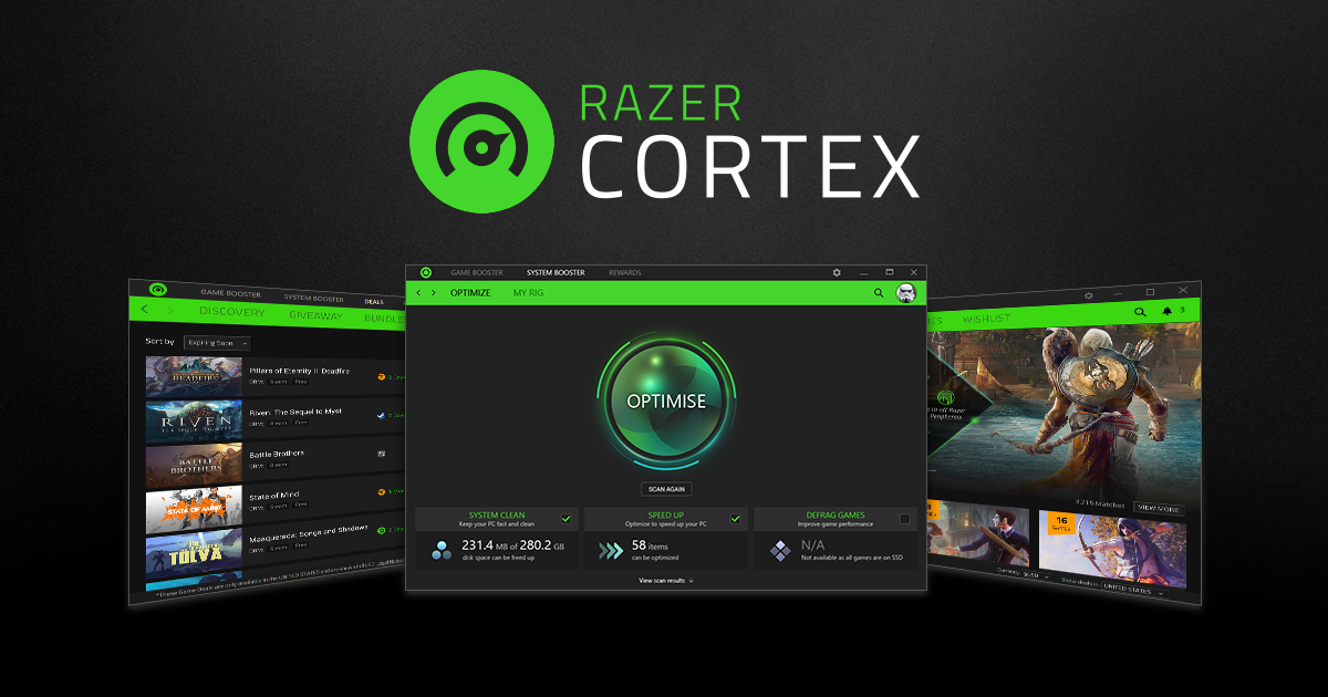 تحميل برنامج Razer Cortex لتسريع ألعاب الكمبيوتر Cortex-og