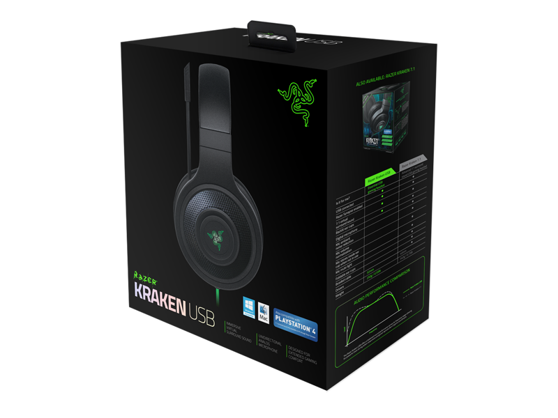 Razer Kraken Usb Essential Surround Sound Gaming Headset