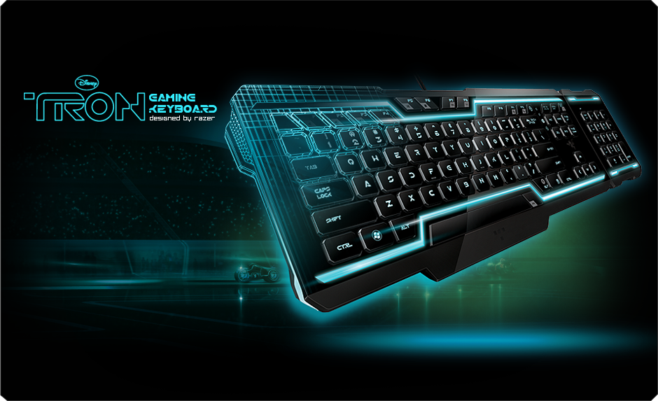 TRON® Gaming Keyboard Designed by Razer - Rez & Derez Light and Sound Effects - Razer United States